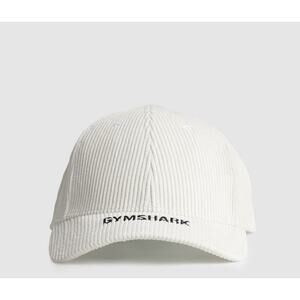 Gymshark Unisex Cord Cap Hat White/Black One Size NWT